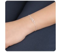 Triple Hearts Silver Bracelet BRS-41